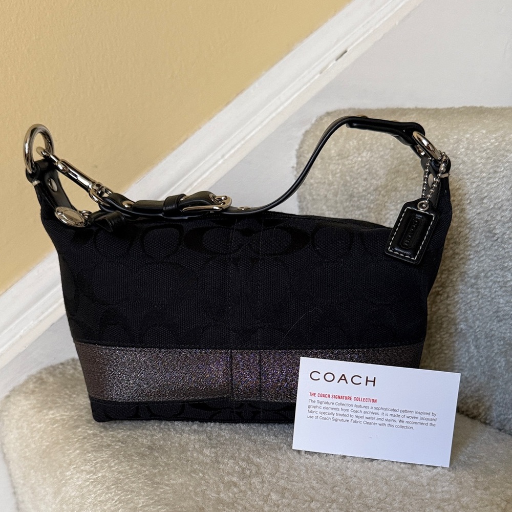 NWOT Vintage Coach top handle signature collection bag